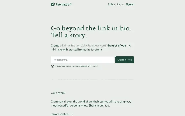 the gist of preview