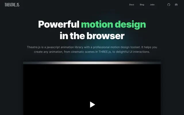 Theatre.js preview