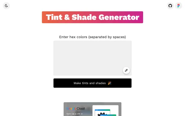 Tint & Shade Generator preview
