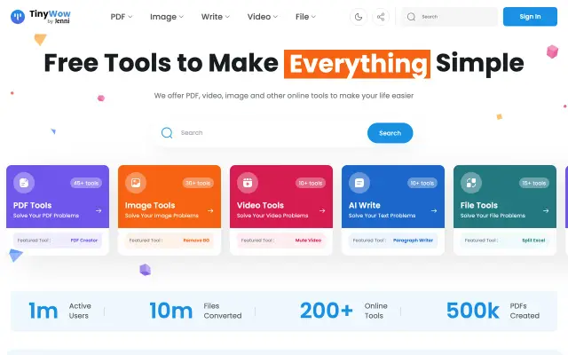 TinyWow preview