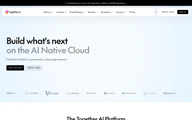 Together AI preview