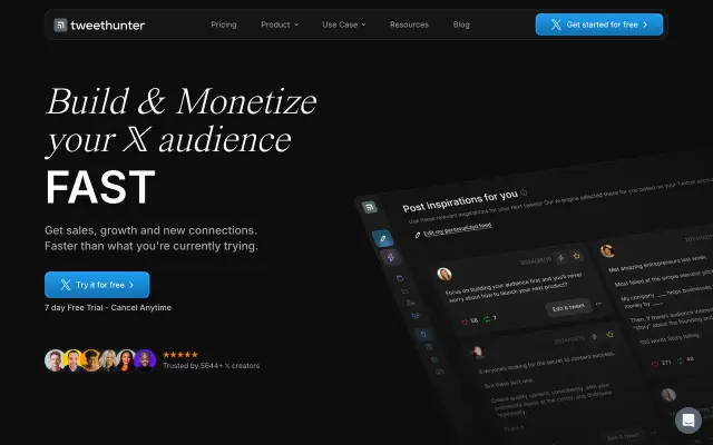Tweet Hunter preview