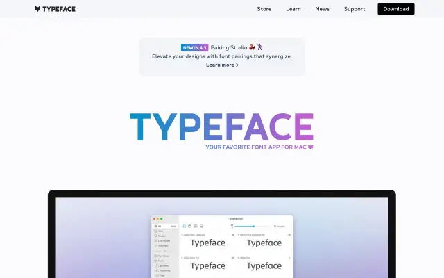 Typeface preview