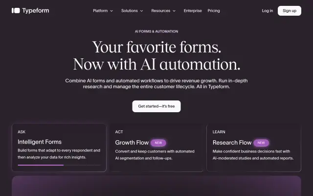 Typeform preview