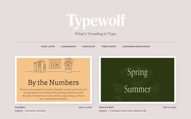 Typewolf preview