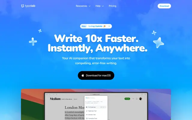 TypoTab preview