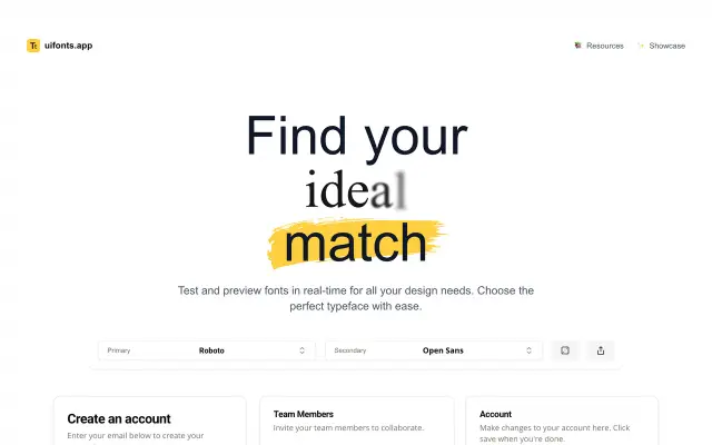UI Fonts preview