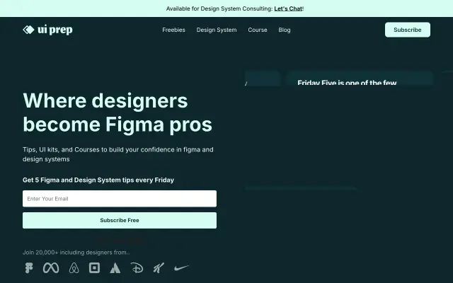 UI Prep preview