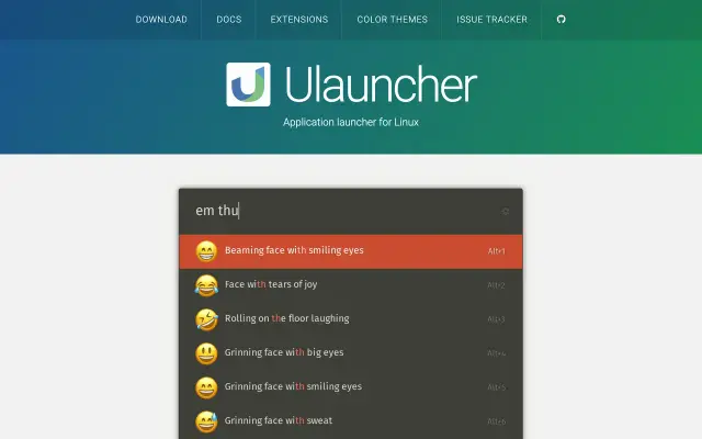 Ulauncher preview