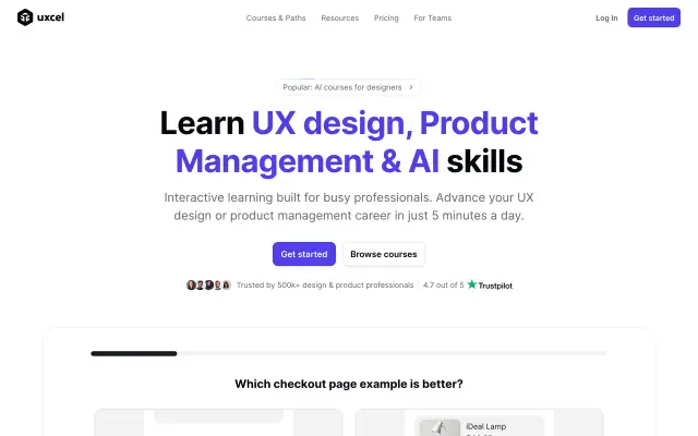 Uxcel preview
