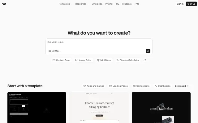 v0 by Vercel preview