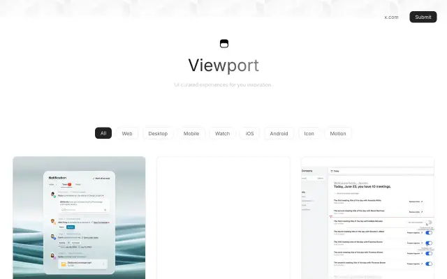 Viewport UI preview
