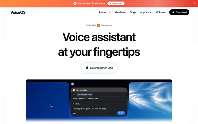 VoiceOS preview
