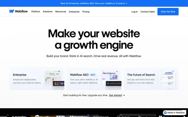 Webflow preview