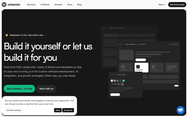 Webpixels preview