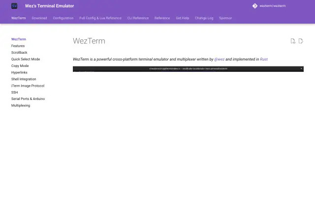 WezTerm preview