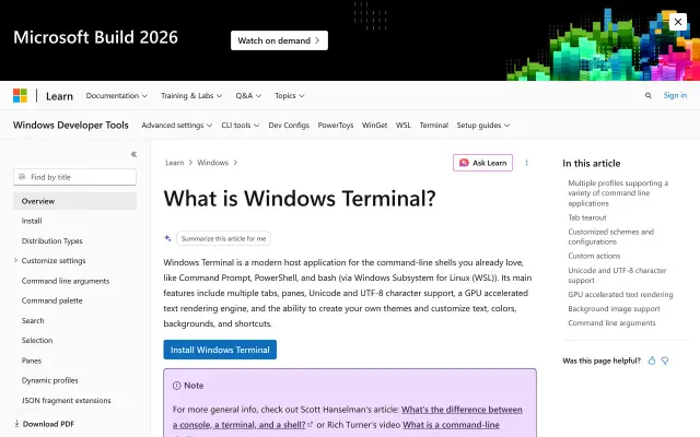 Windows Terminal preview