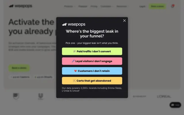 Wisepops preview