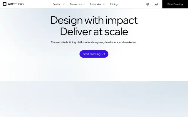 Wix Studio preview