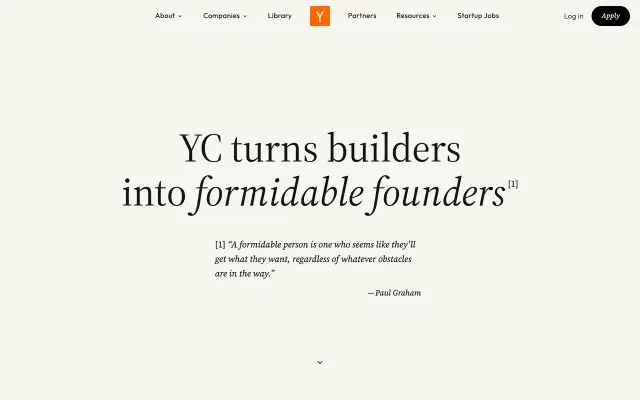 Y Combinator preview