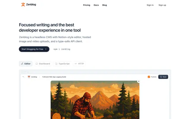 Zenblog preview