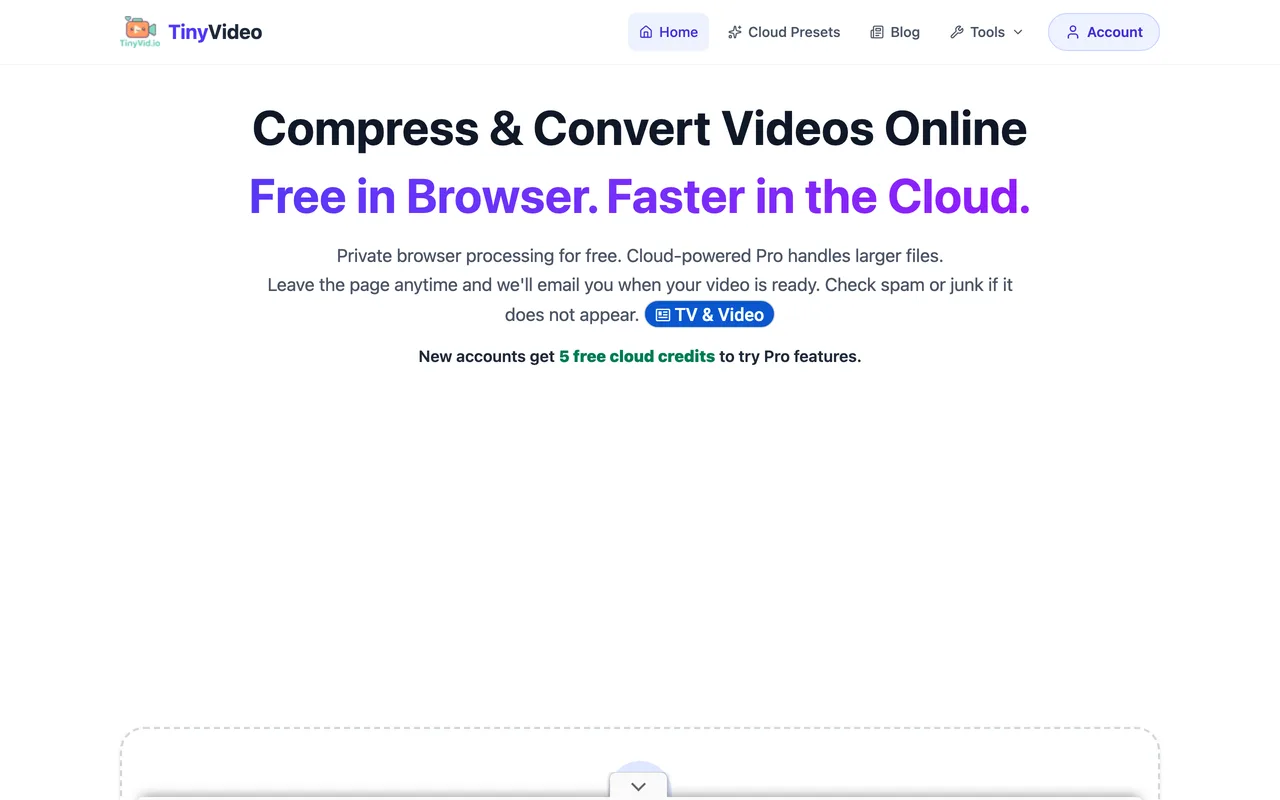 TinyVideo screenshot