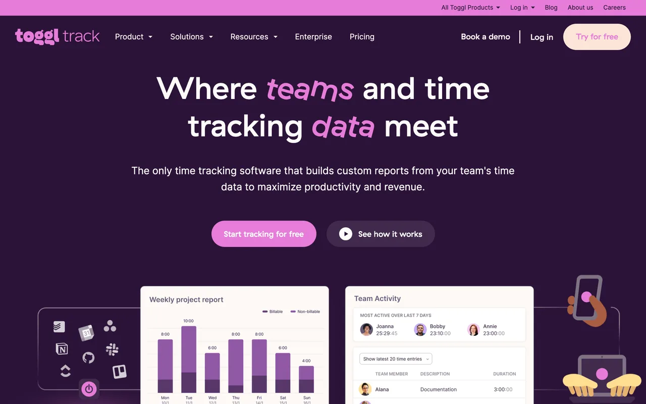 Toggl Track screenshot