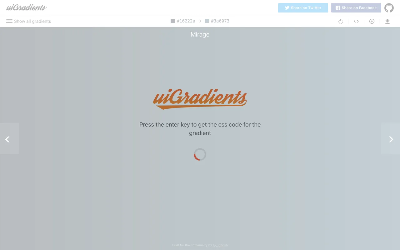 uiGradients screenshot