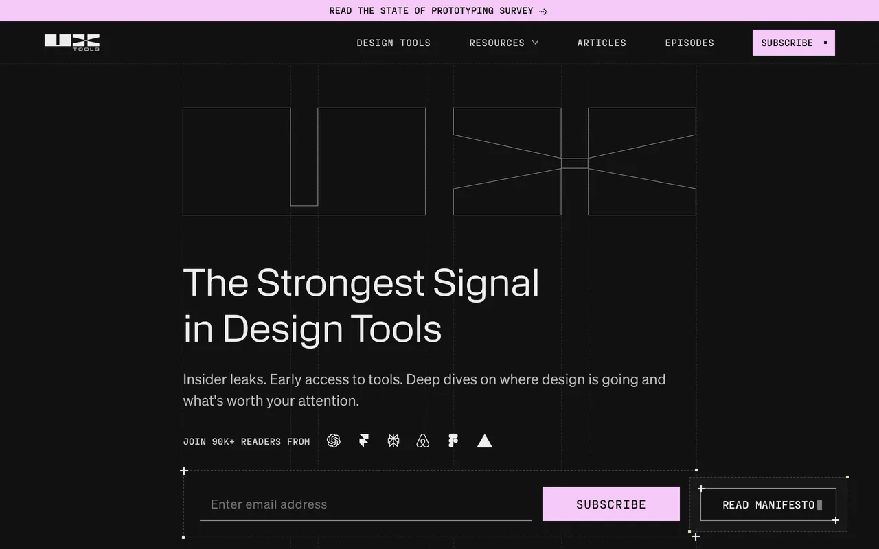 UX Tools screenshot