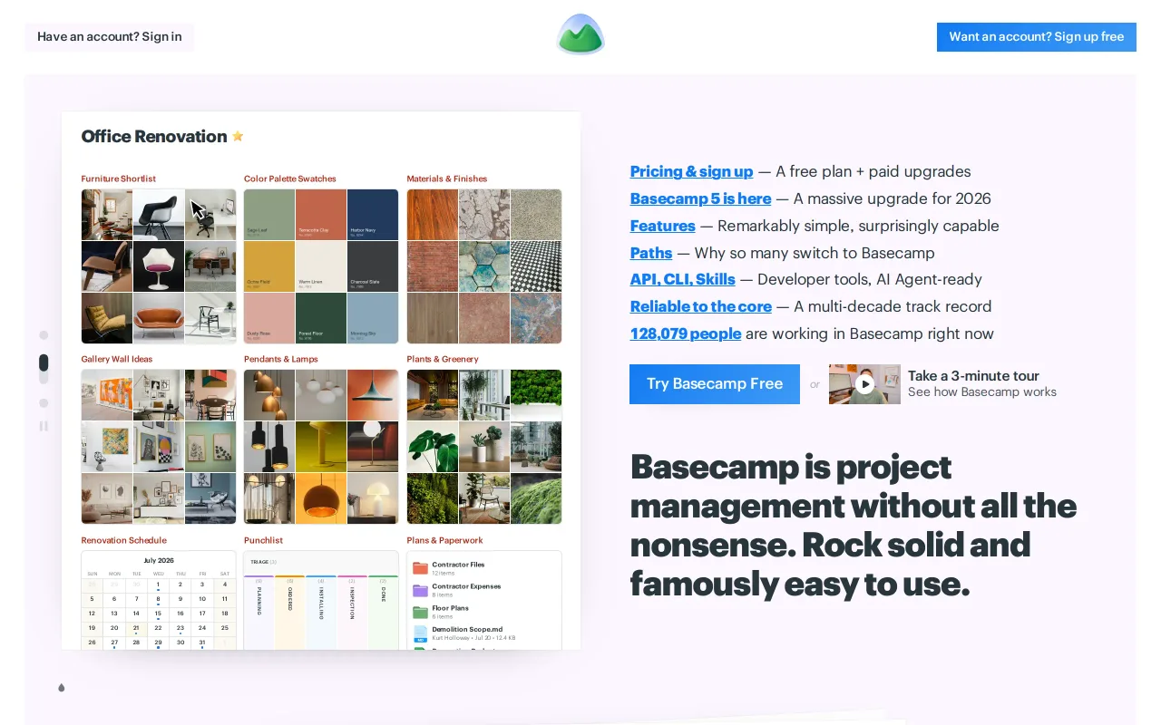 Basecamp screenshot