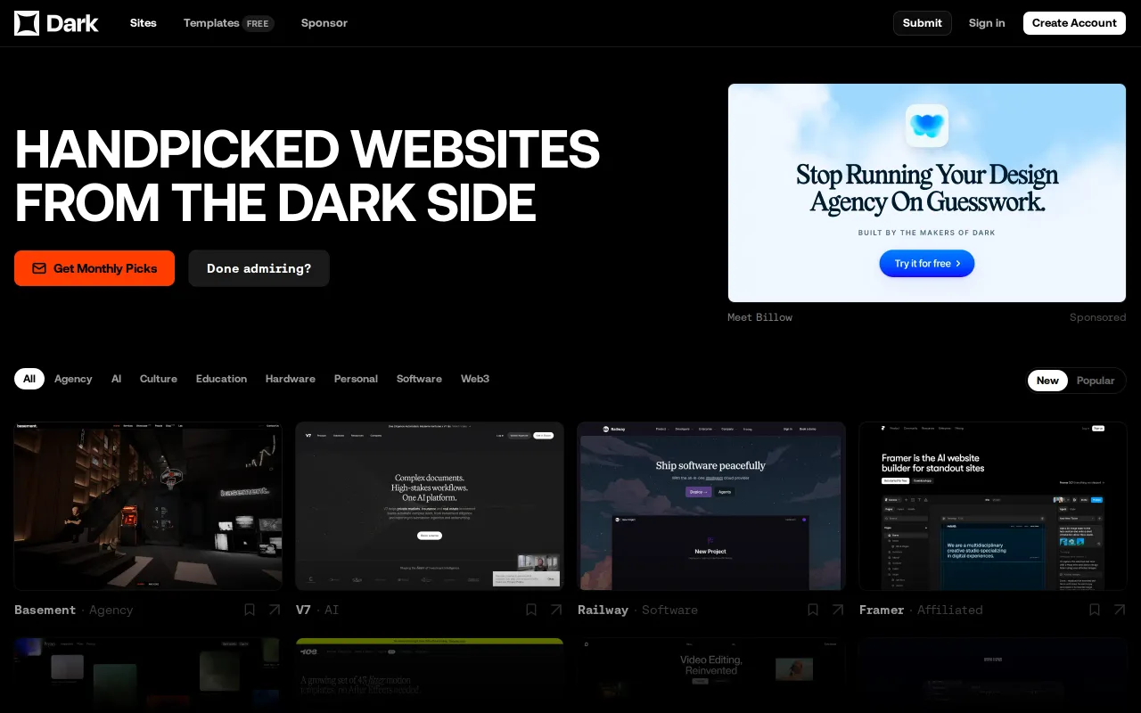 Dark.Design screenshot