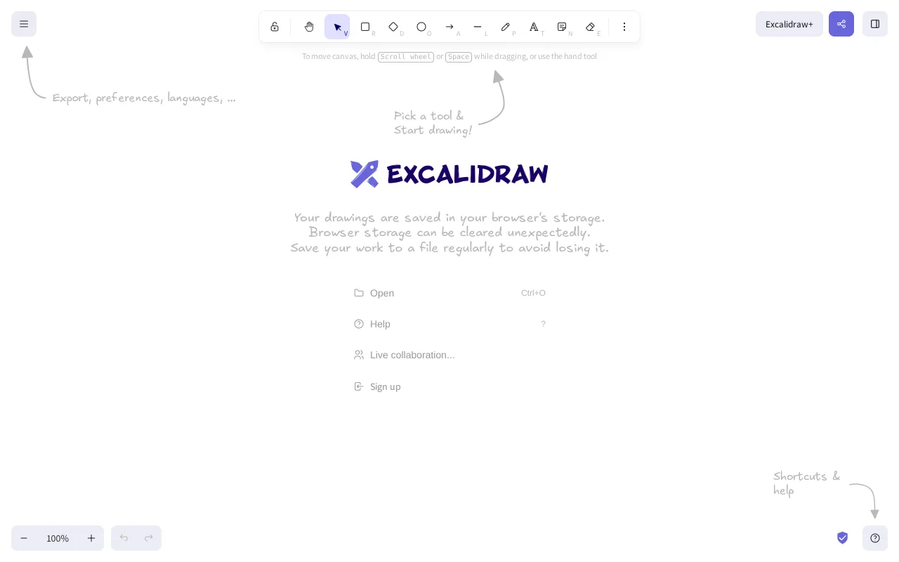 Excalidraw screenshot