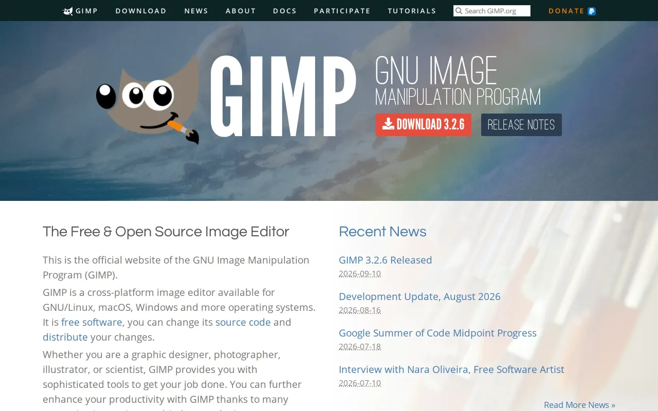 GIMP screenshot