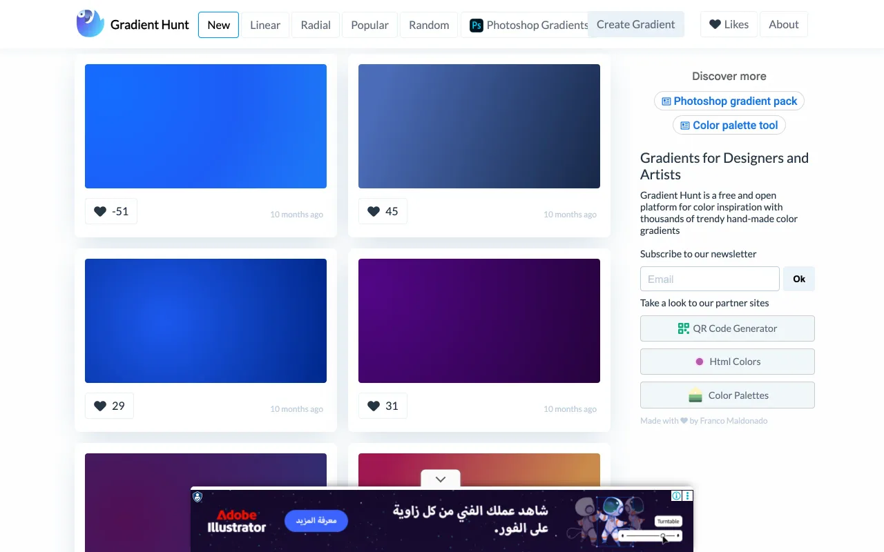Gradient Hunt screenshot
