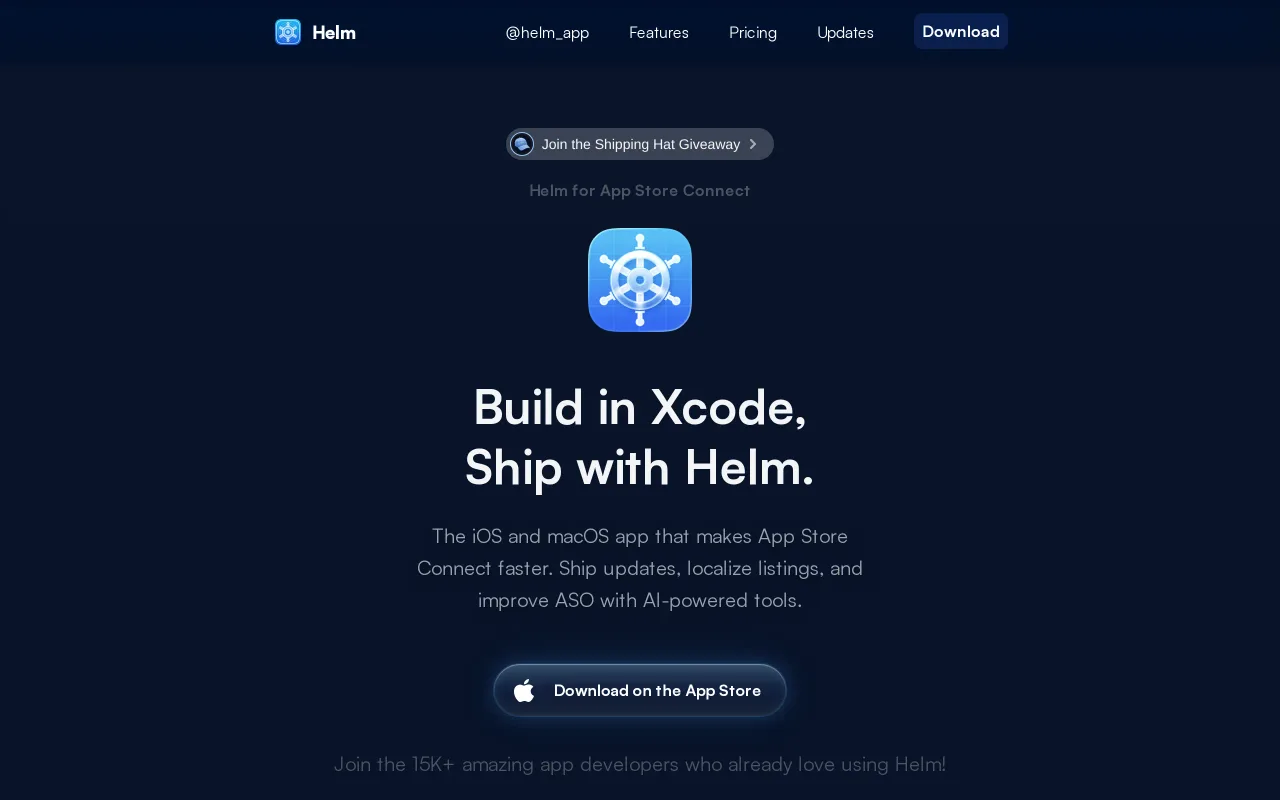 Helm for App Store Connect screenshot