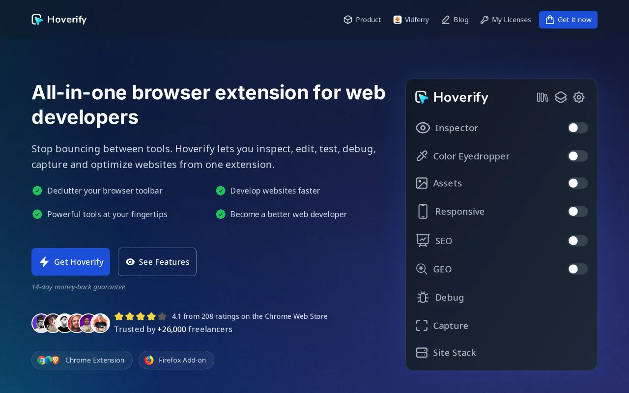 Hoverify screenshot