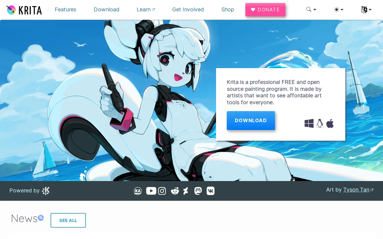 Krita screenshot