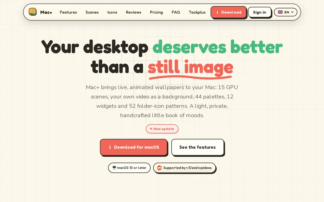 MAC+ screenshot