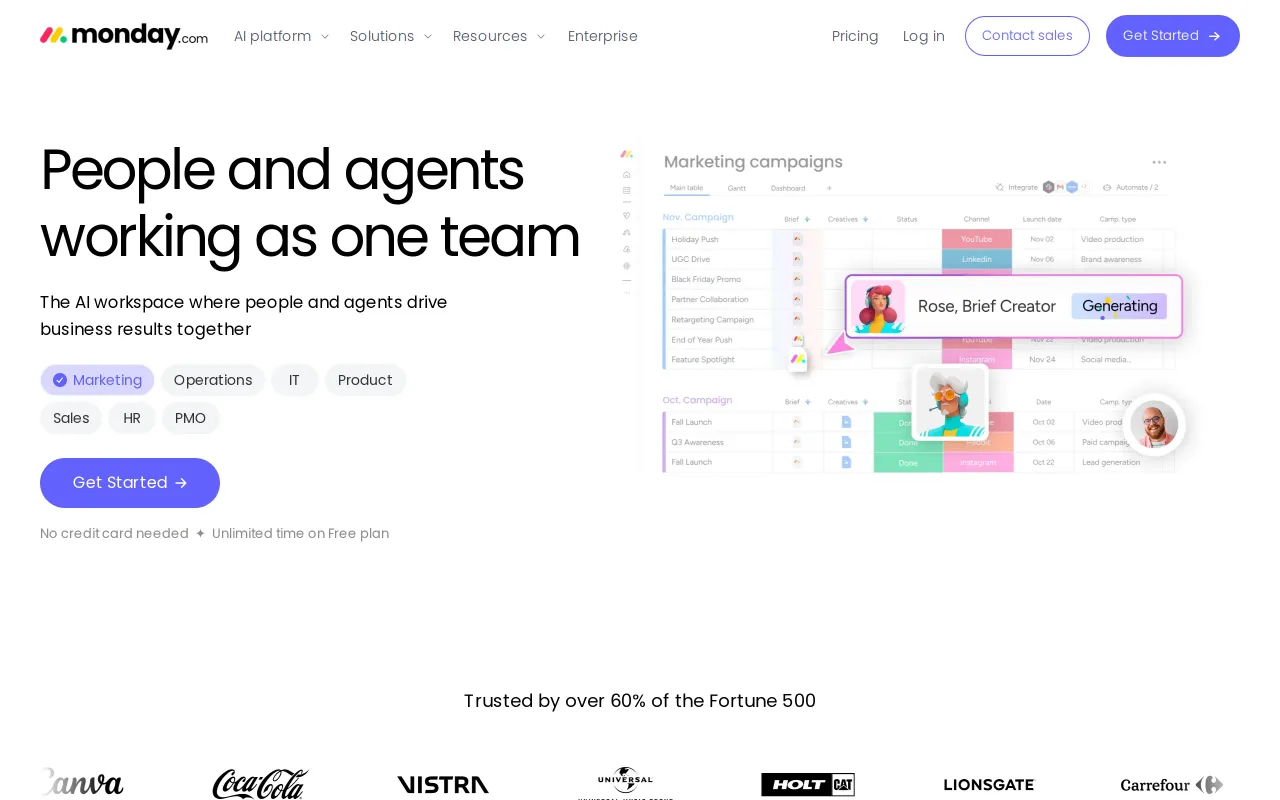 Monday.com screenshot