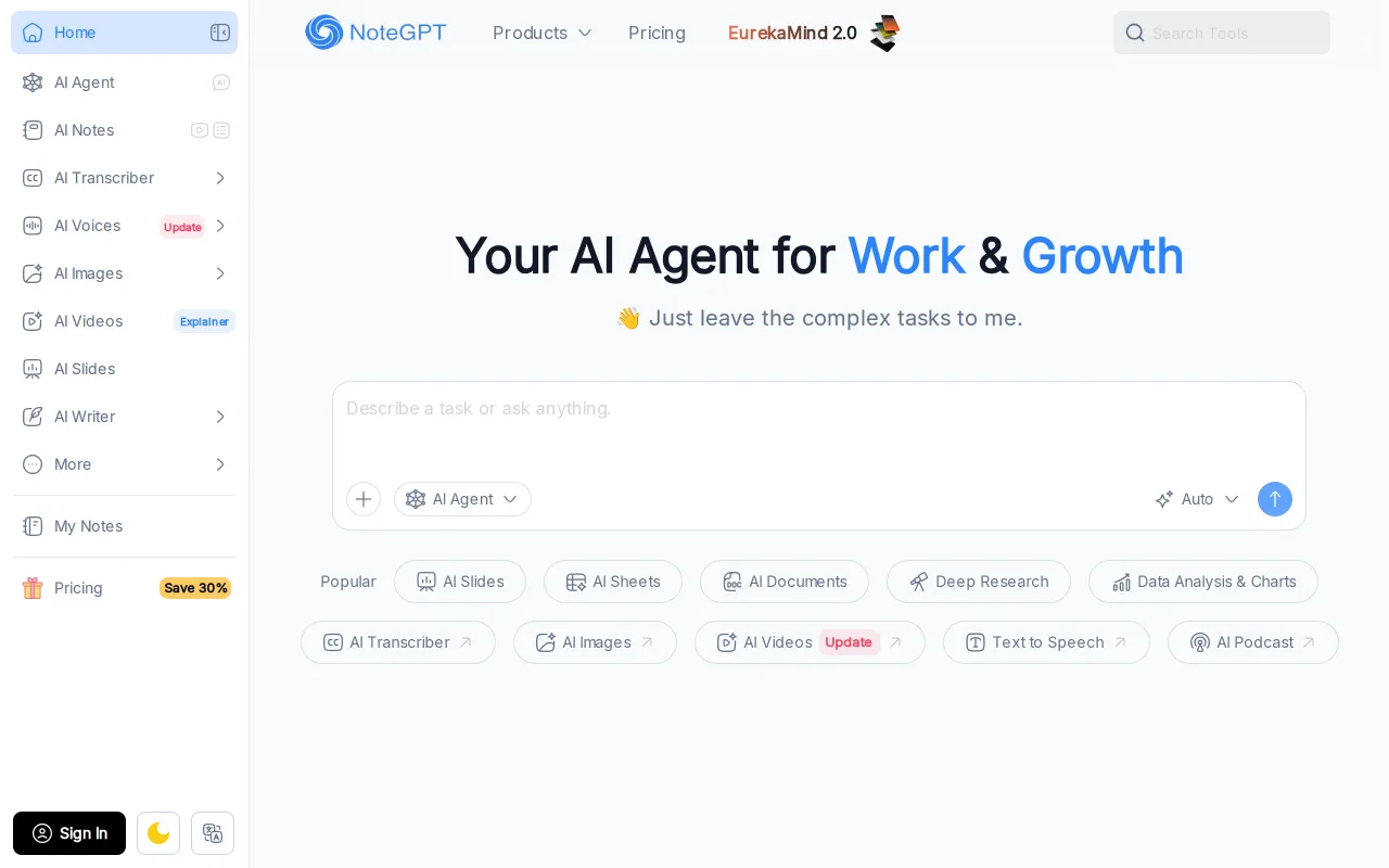 NoteGPT screenshot