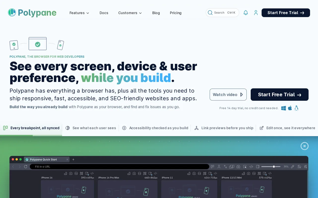 Polypane screenshot