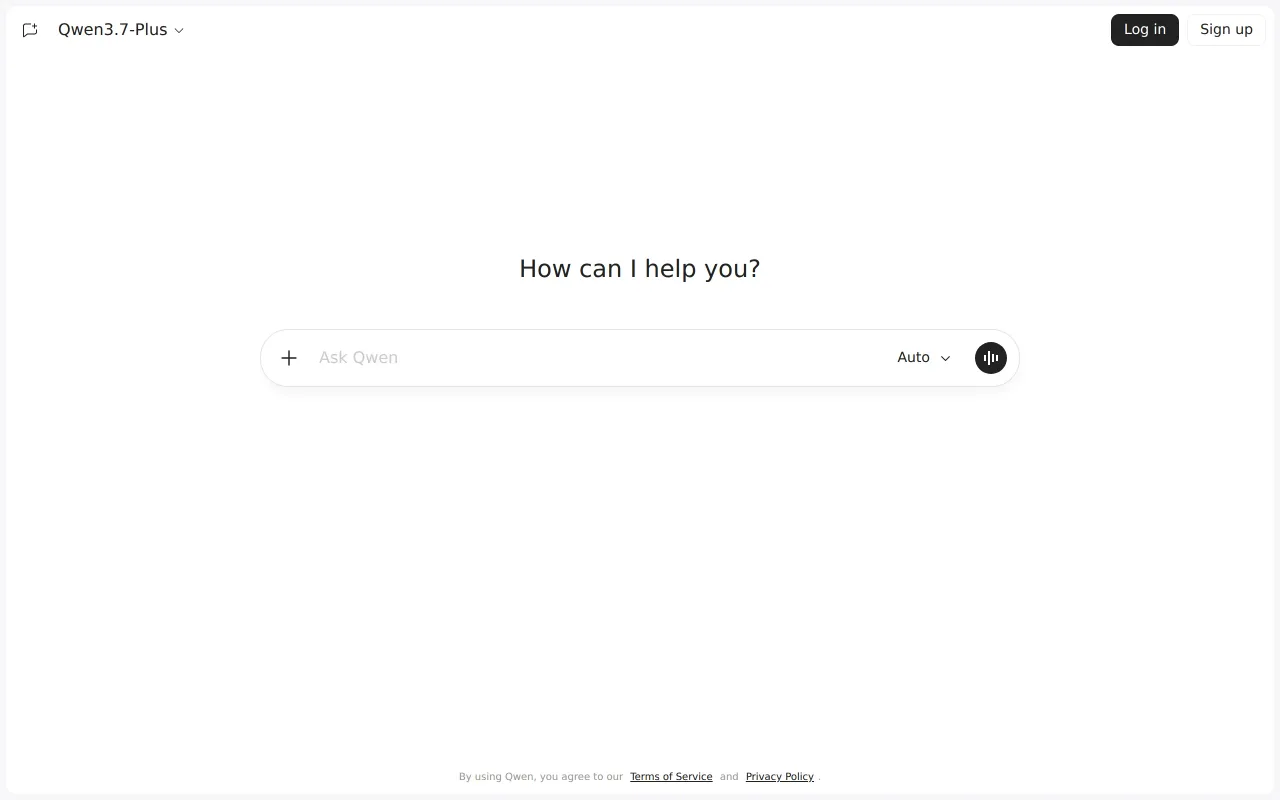 Qwen screenshot