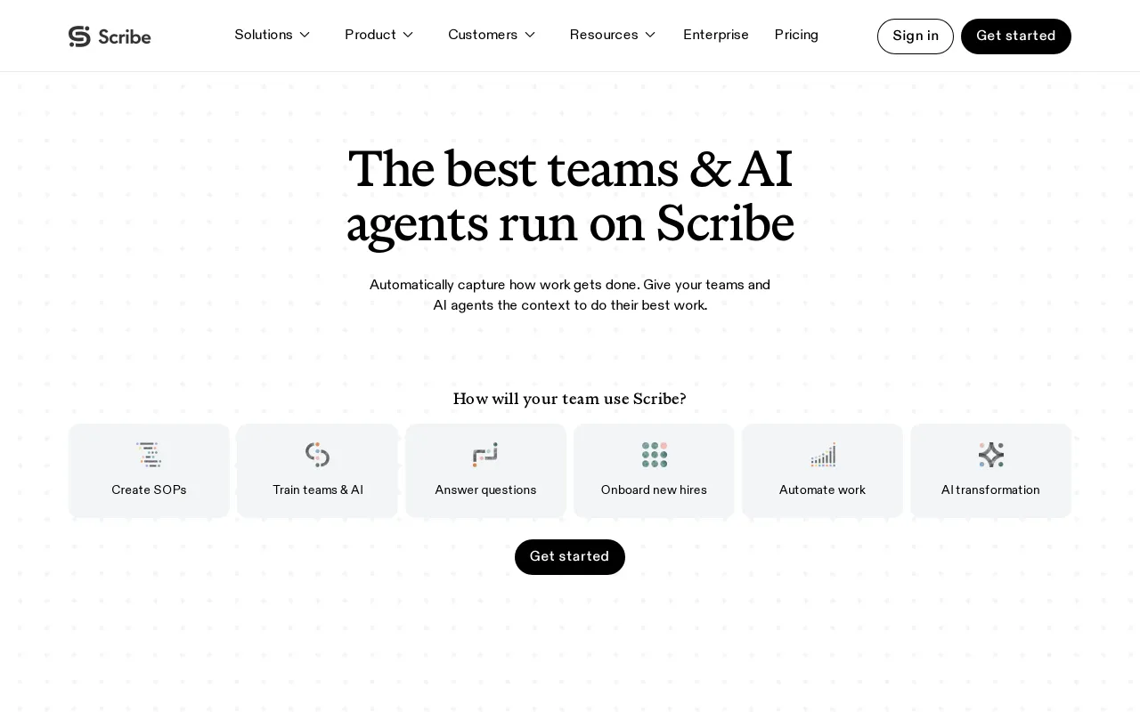 Scribe screenshot