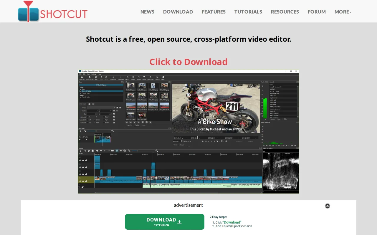 Shotcut screenshot