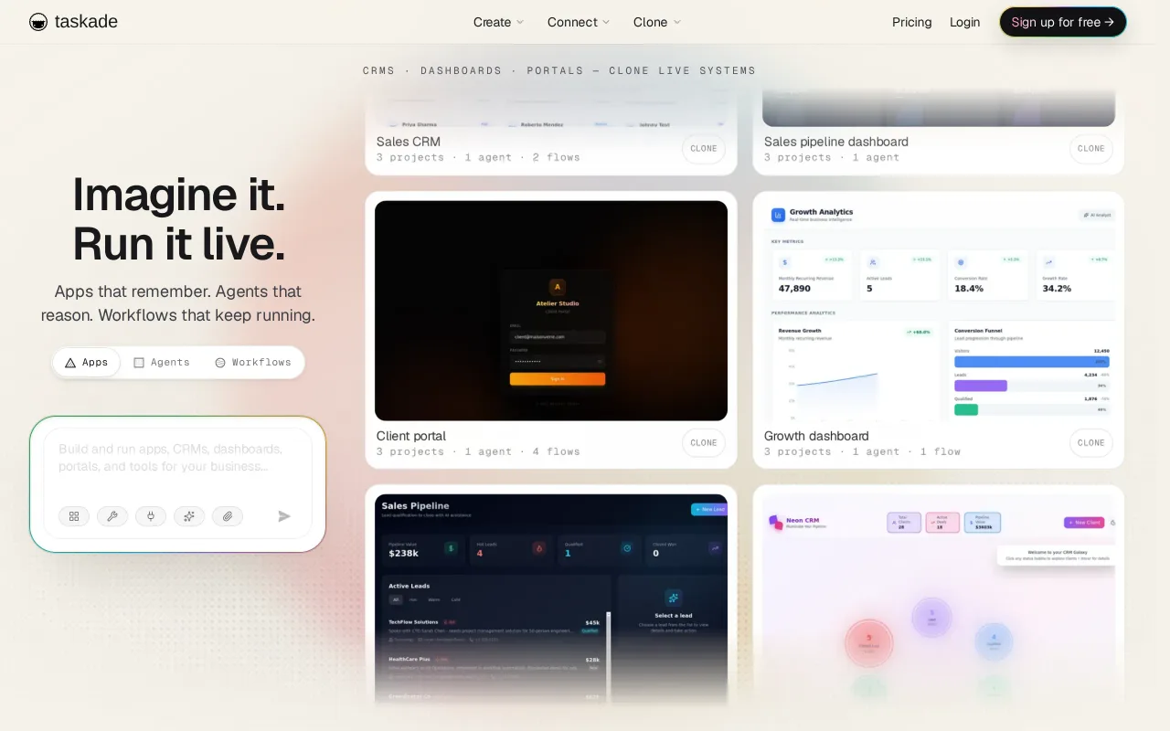 Taskade screenshot