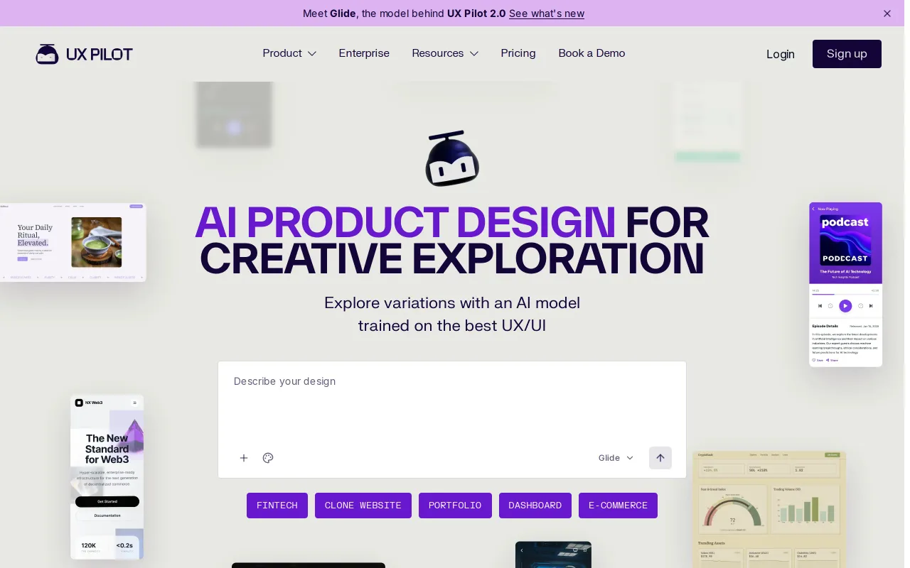 UX Pilot screenshot