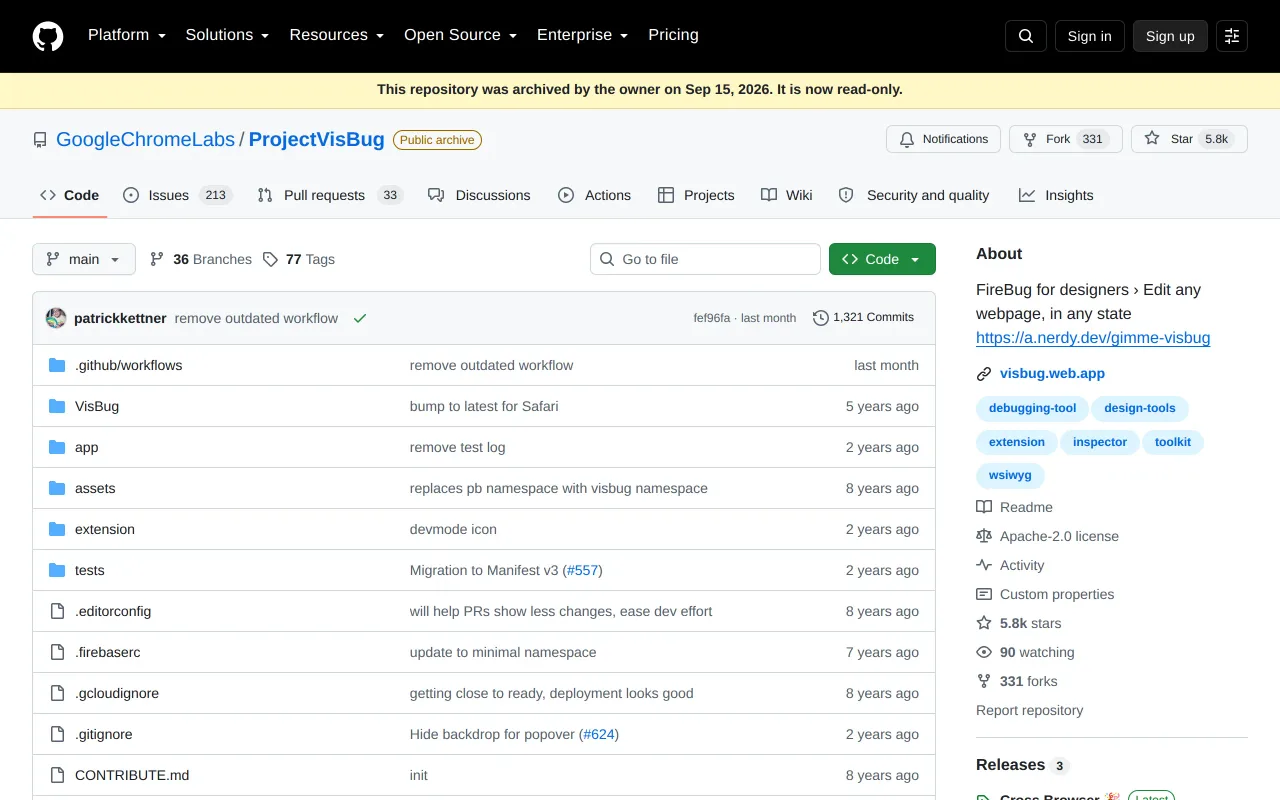VisBug screenshot