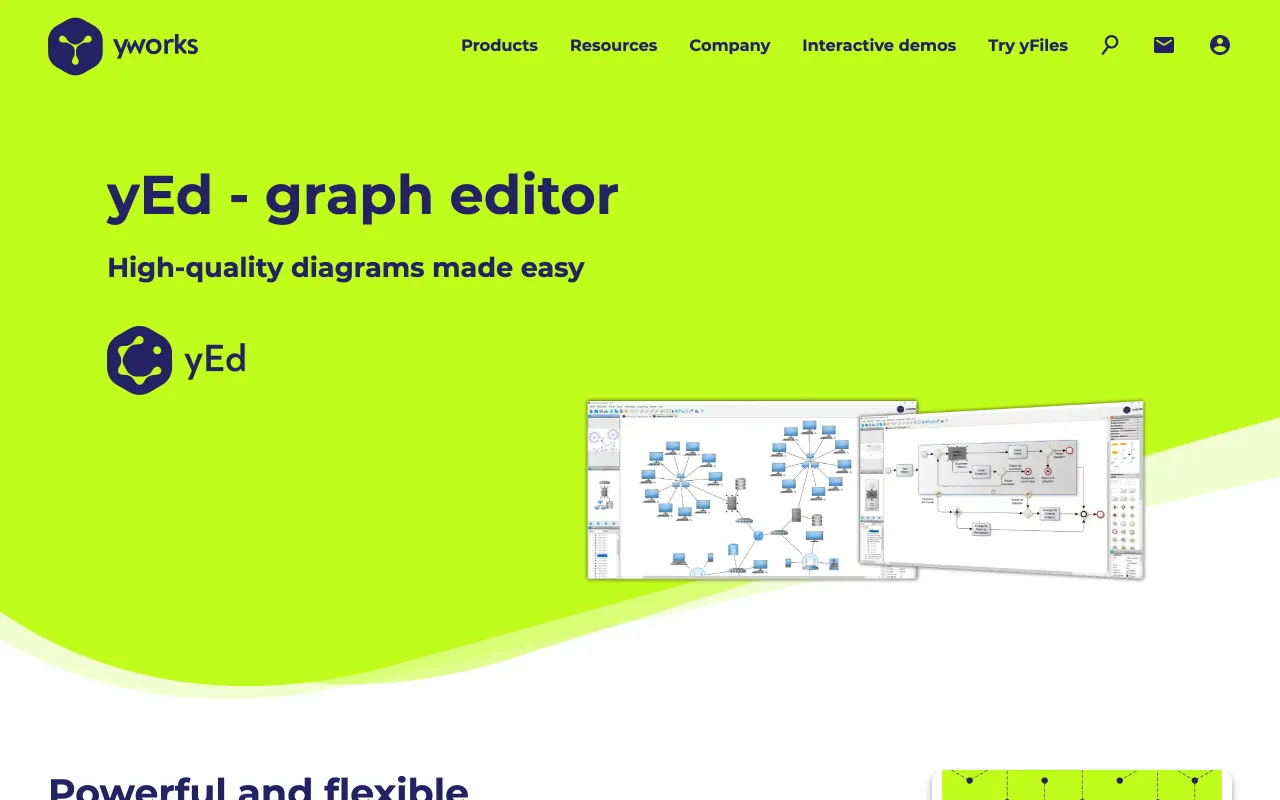 yEd screenshot