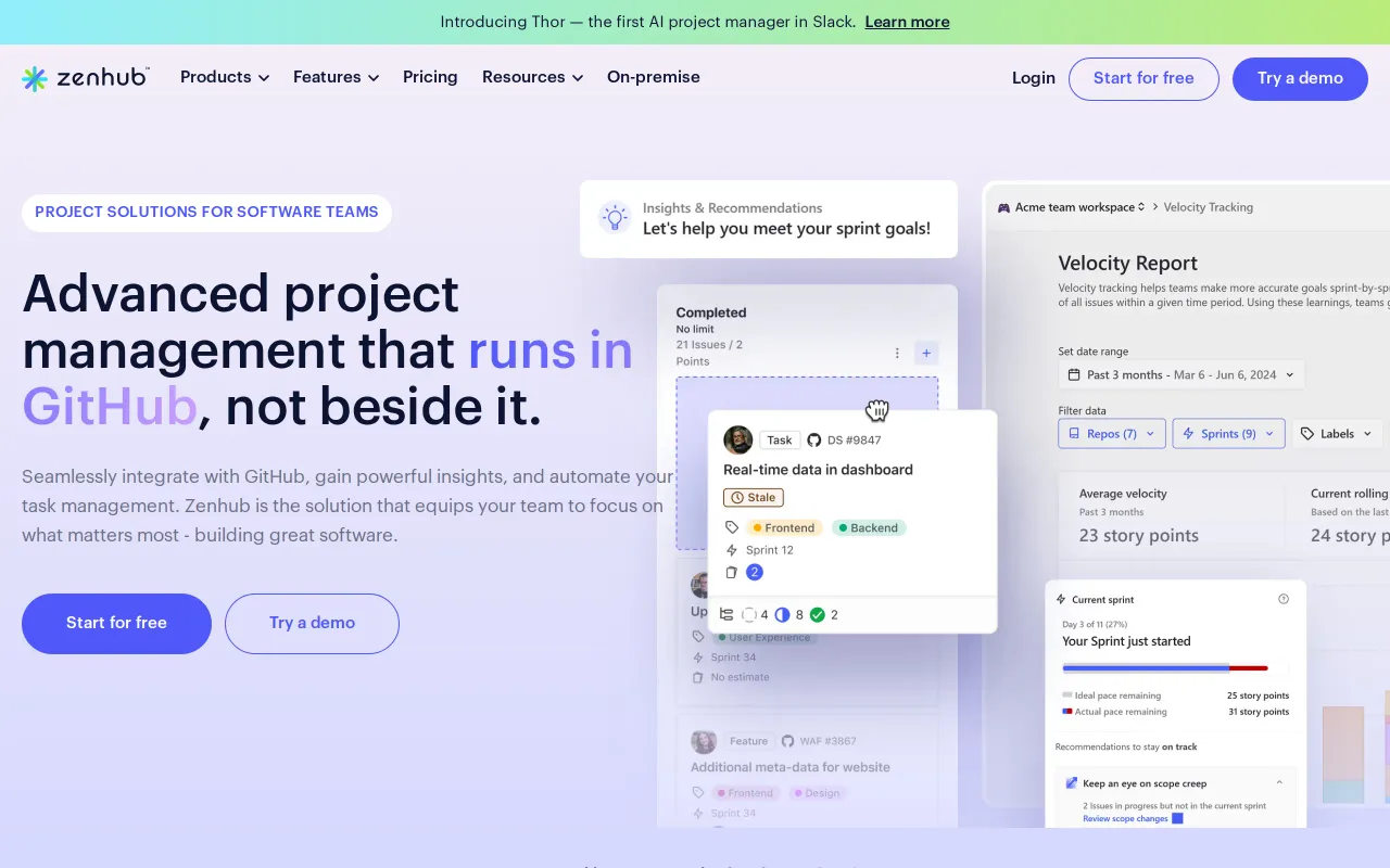Zenhub screenshot