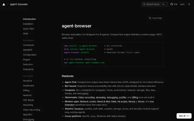 Agent Browser preview
